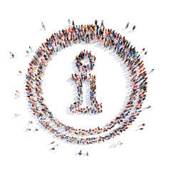 people in the form of letters i.