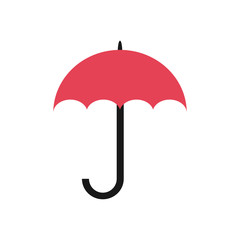 Pink umbrella as logo