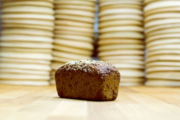 small bread on the table