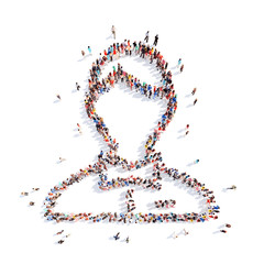 people in the form of a man.