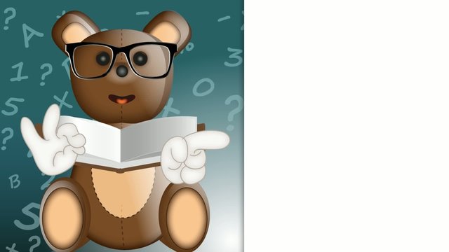 Toby Ted Teddybear learning school preschool collage pupil