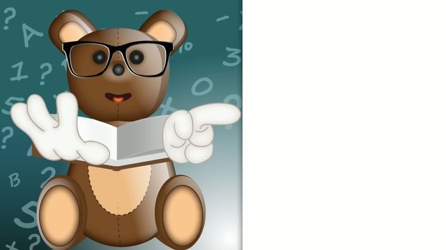 Toby Ted Teddybear learning school preschool collage pupil