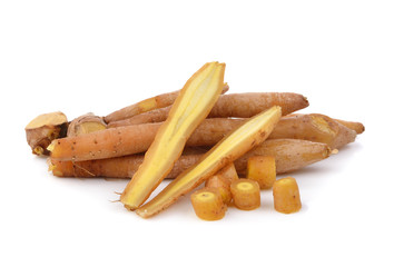 Fingerroot, Kaempfer, Boesenbergia on white background