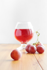 Red wine in a glass