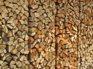 Kaminholz auf Vorrat