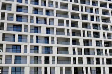 Fototapeta premium Fassade geometrisch, Wand