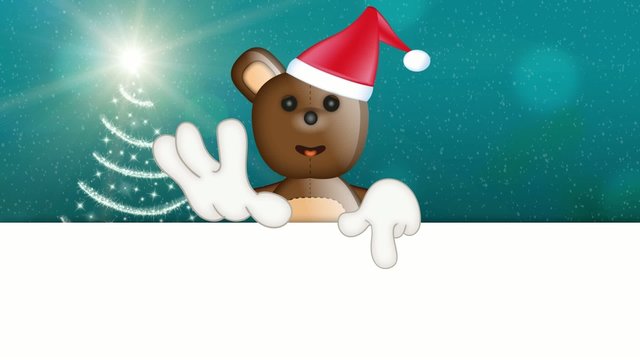Toby Ted Teddy Bear Christmas Advertising Space