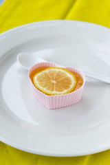 Fototapeta na wymiar lemon gelatin