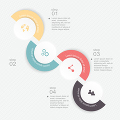Vector colorful info graphics for your business presentations.