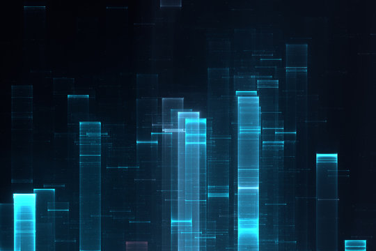 Abstract data stream matrix like background