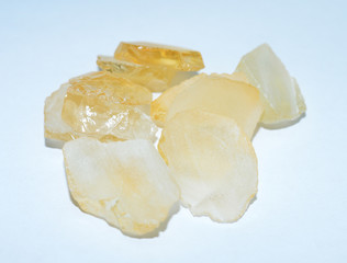 Citrine rough gemstones