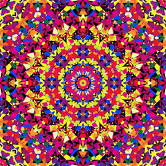 bright kaleidoscope pattern