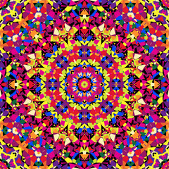 bright kaleidoscope pattern