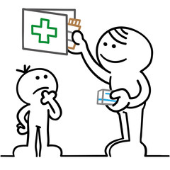 figur bewahrt medikamente kindersicher auf