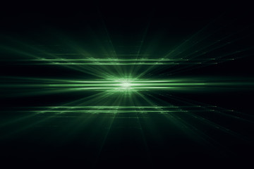 Abstract lens flare space or time travel concept background