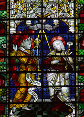 The Annunciation in stained glass