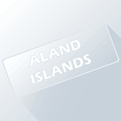 Aland islands unique button