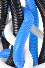 Plastic corrugated pipes