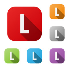 ALPHABET ICONS (letter L graphic design lettering)