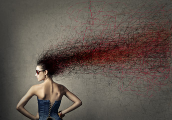 A mess in her head