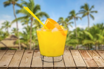 Juice. Orange Cocktail