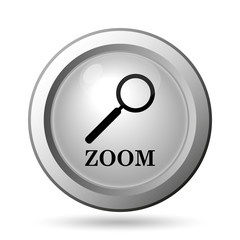 Zoom with loupe icon