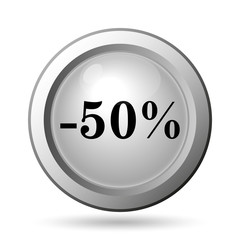 50 percent discount icon