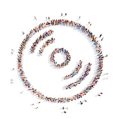 people in the form of a plate.