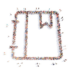 people in the form of a folder.