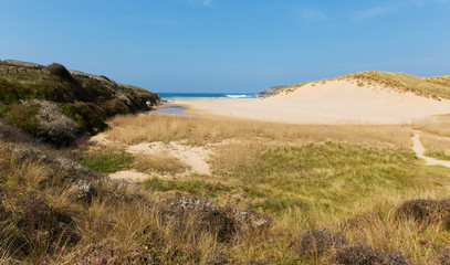 Penhale Sands Holywell Bay North Cornwall UK