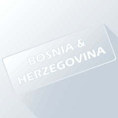 Bosnia and Herzegovina unique button