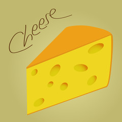 A piece of cheese.