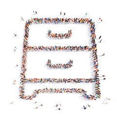 people in the form of a folder.