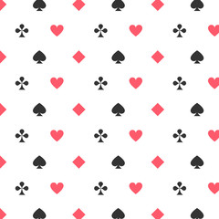 Nahtloses skalierbares Spielkarten-Muster
