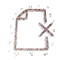 people in the form of a folder.