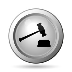 Judge hammer icon