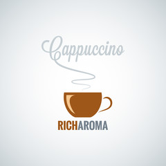 cappuccino cup design background