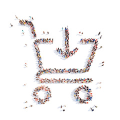 people in the form of a basket.