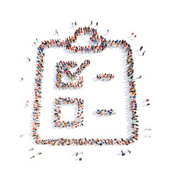 people in the form of a folder.