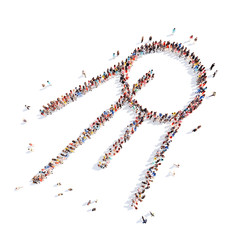 people in the form of a space satellite.