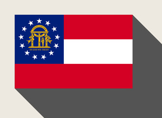 Naklejka premium American State of Georgia flag