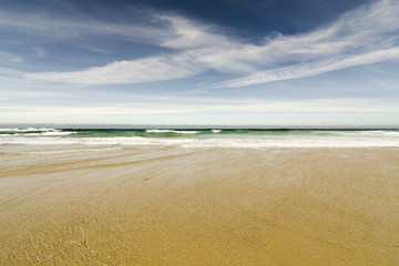 beach in  Coast of death , Razo , Galicia, Spain