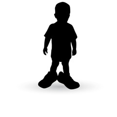 boy in a fathers shoes