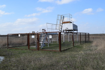 Fototapeta na wymiar Equipment of an oil well