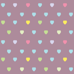 Cute heart seamless pattern