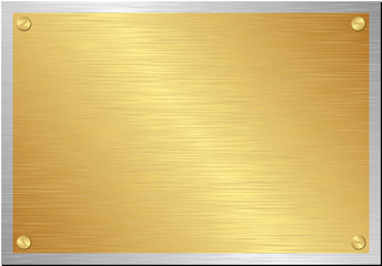 golden plaque