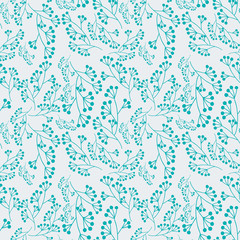 Cune nature branches seamless pattern