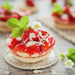 Erdbeertartelette