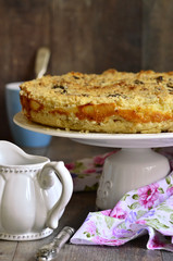 Pie with ricotta and poppy seed.