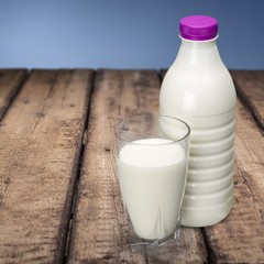 Milk. Glass of fresh milk isolated on white background